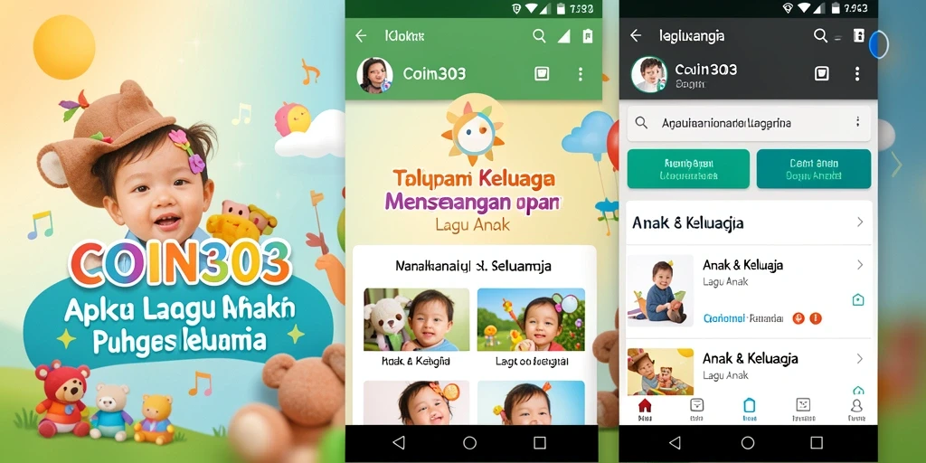 Tampilan antarmuka COIN303 yang menarik untuk anak-anak.