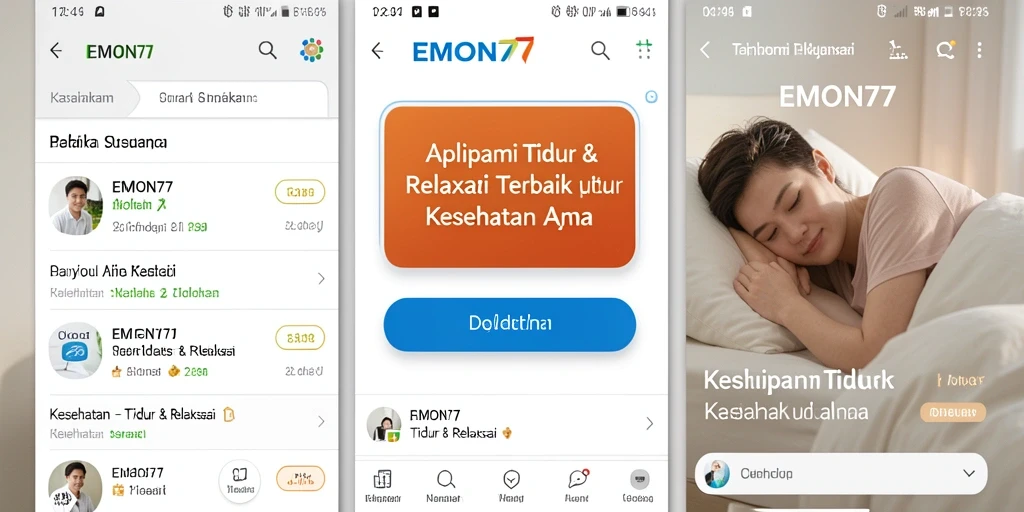 Antarmuka EMON77 yang nyaman untuk relaksasi dan tidur.