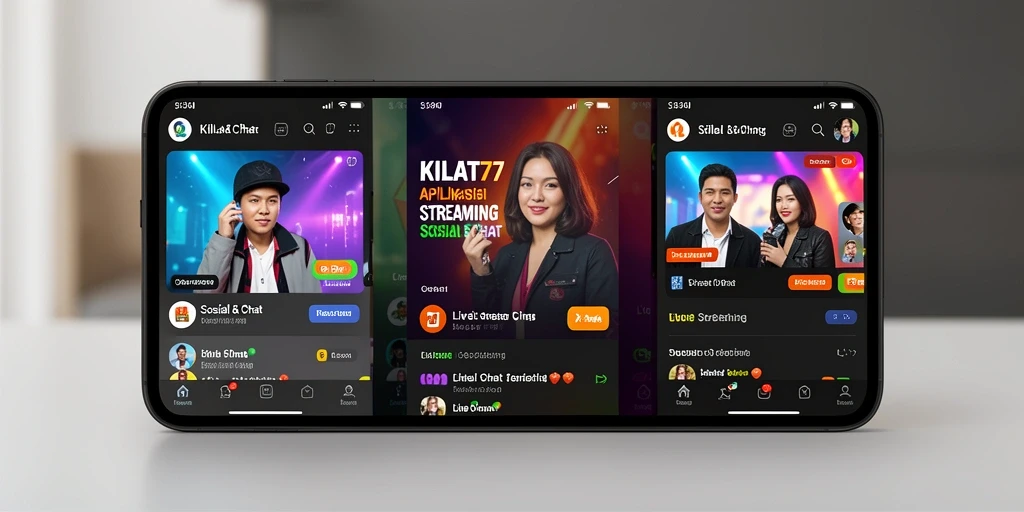 Screenshot KILAT77 menunjukkan antarmuka Live Streaming yang interaktif dan menarik.