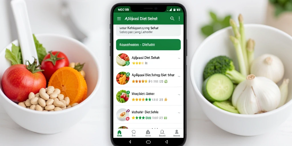 Tampilan antarmuka MDG188 yang ramah pengguna untuk diet sehat.