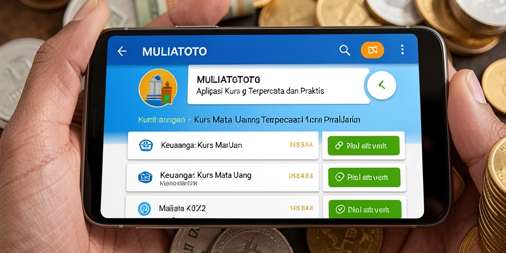 Tampilan antarmuka MULIATOTO yang praktis dan informatif untuk Kurs Mata Uang.