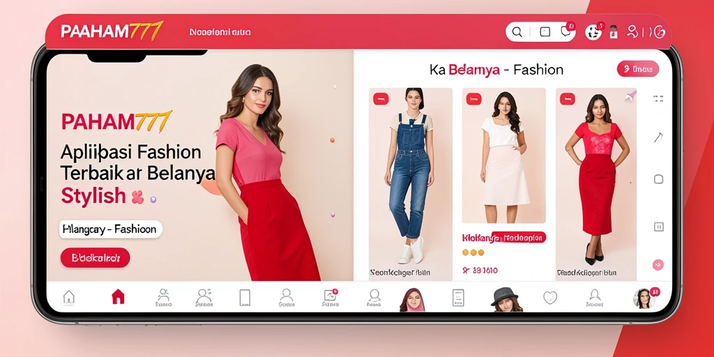 Tampilan antarmuka aplikasi PAHAM777 yang stylish dan user-friendly.