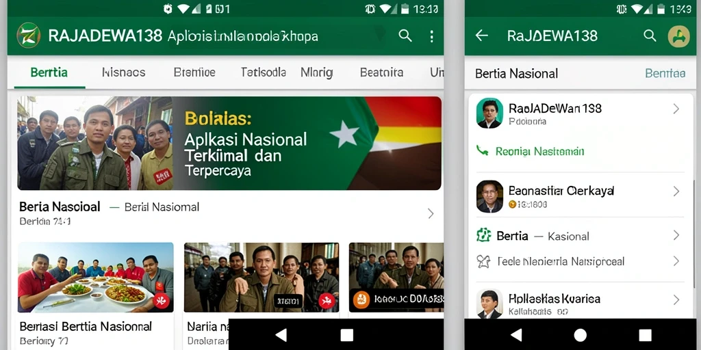 Tampilan antarmuka RAJADEWA138 yang modern dan informatif.