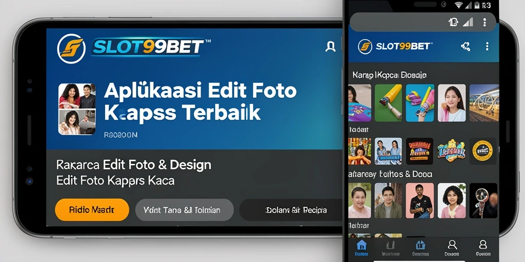 Tampilan antarmuka pengguna SLOT99BET yang intuitif untuk Edit Foto Kertas Kaca.