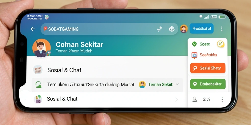 Tampilan antarmuka SOBATGAMING yang menarik dan interaktif.