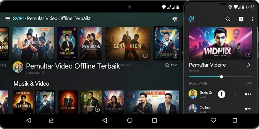 Antarmuka sederhana SVIP1 untuk Pemutar Video Offline.