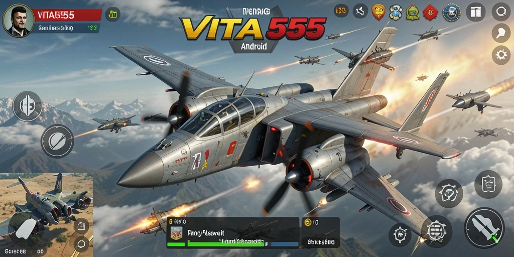 Antarmuka VITA555 dengan pesawat tempur yang siap bertempur.